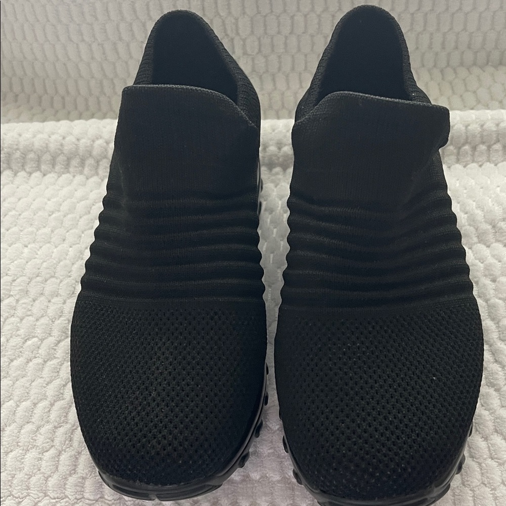 Black Slip-On Men's Shoes